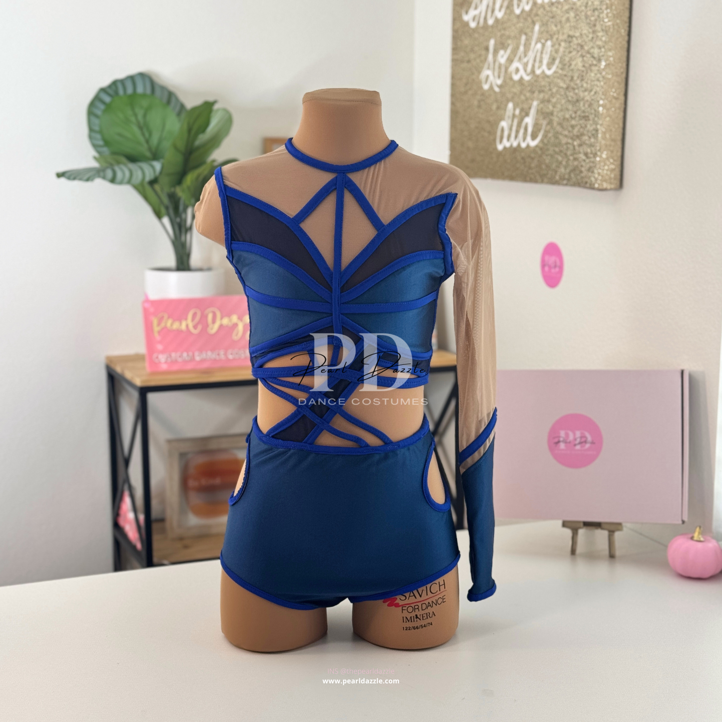 Ready to ship -(8-10/CL)Navy Blue Contemporary Costume