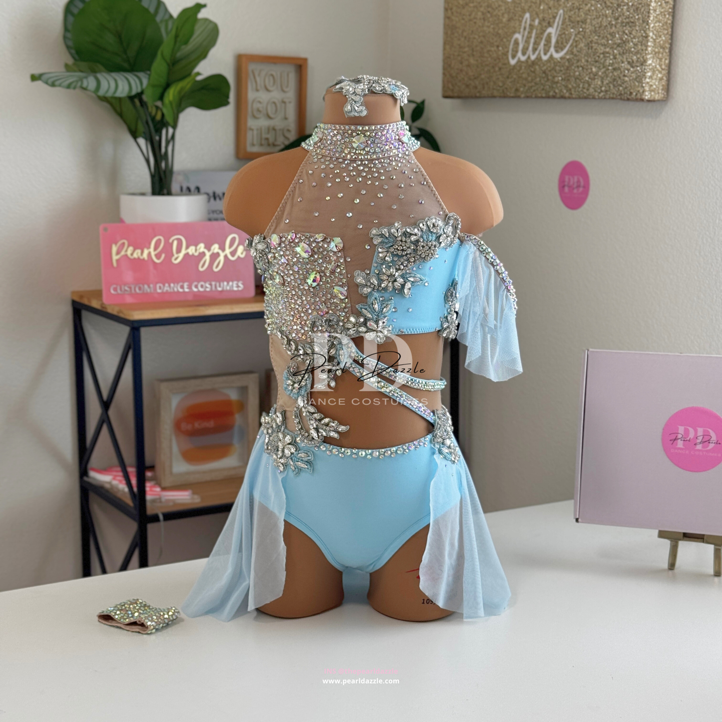 #1856 booking - 8.11 Baby blue Lyrical Costume