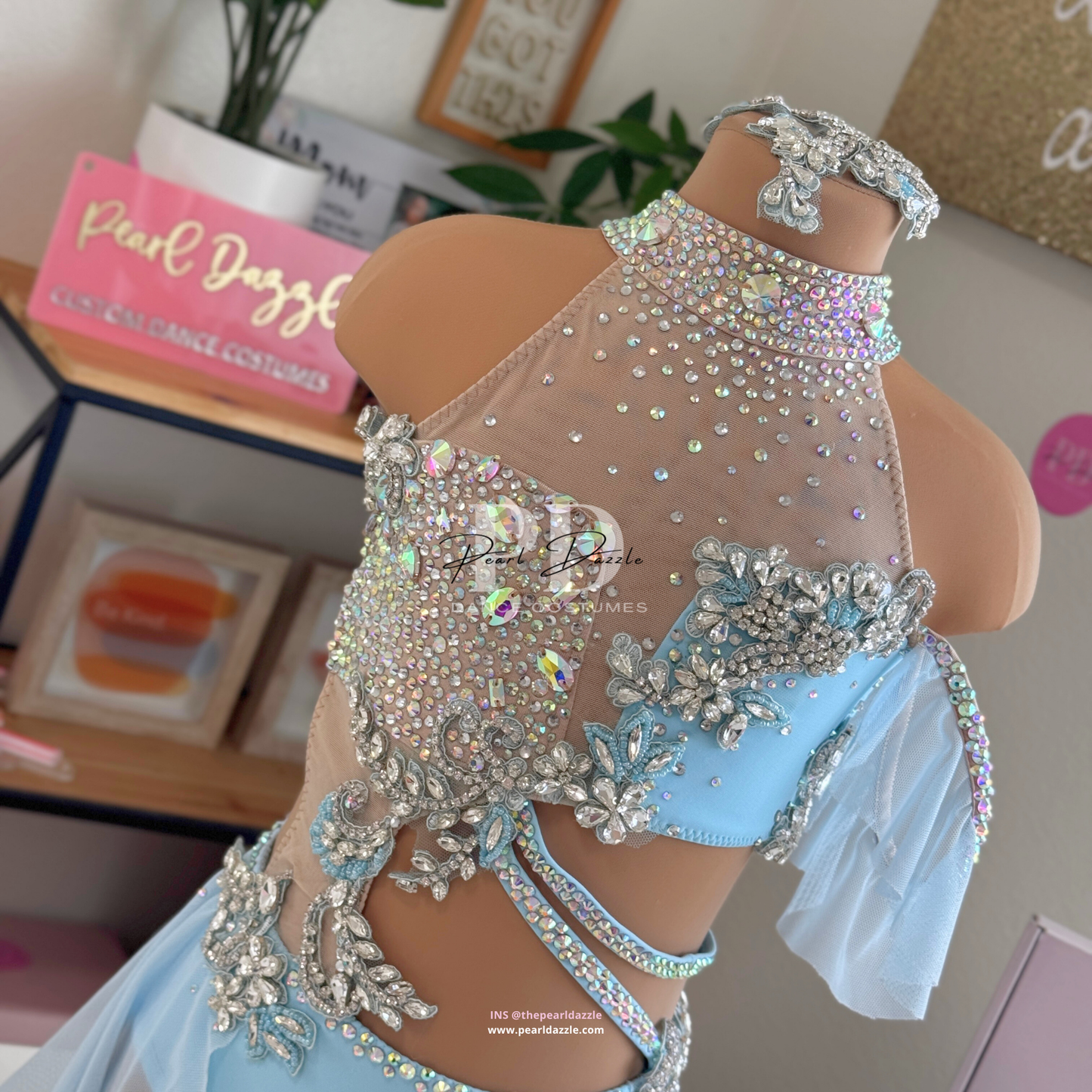 #1856 booking - 8.11 Baby blue Lyrical Costume