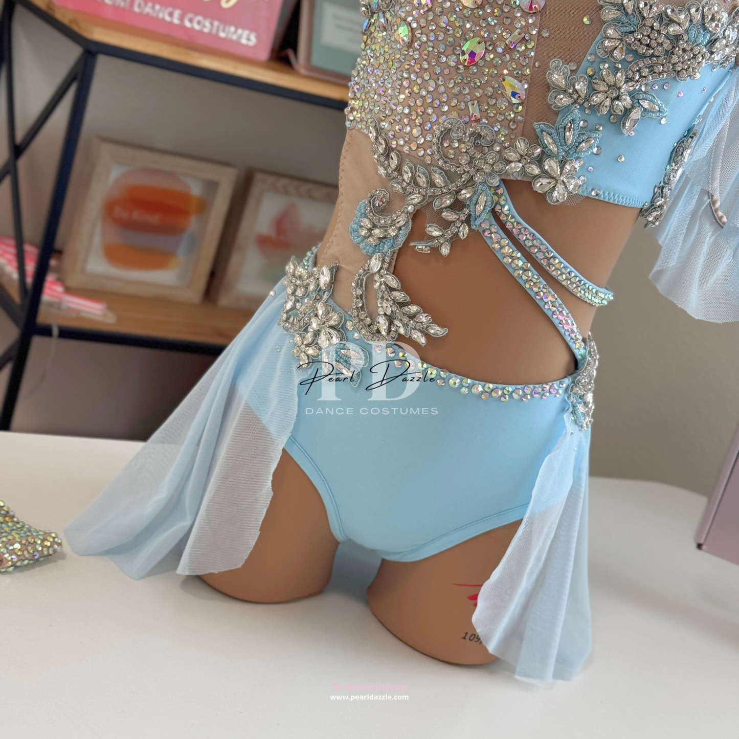 #1856 booking - 8.11 Baby blue Lyrical Costume