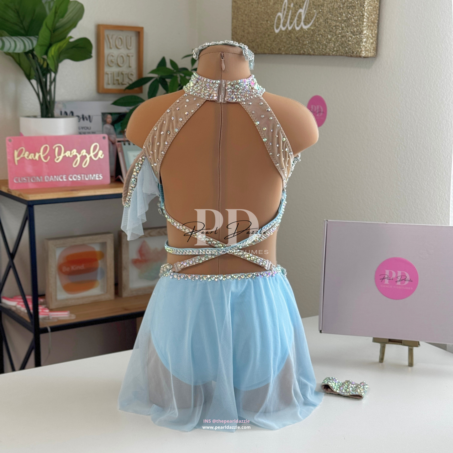 #1856 booking - 8.11 Baby blue Lyrical Costume