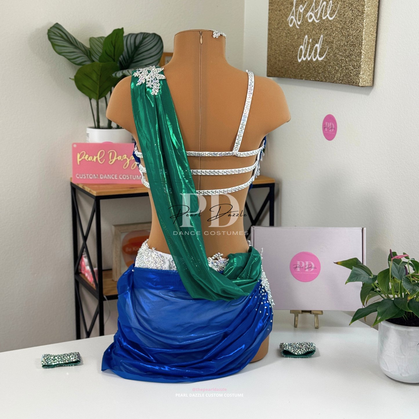 Ready to ship -Adult Large-Foiled Mixed Lyrical/Contemporary Dance Costume