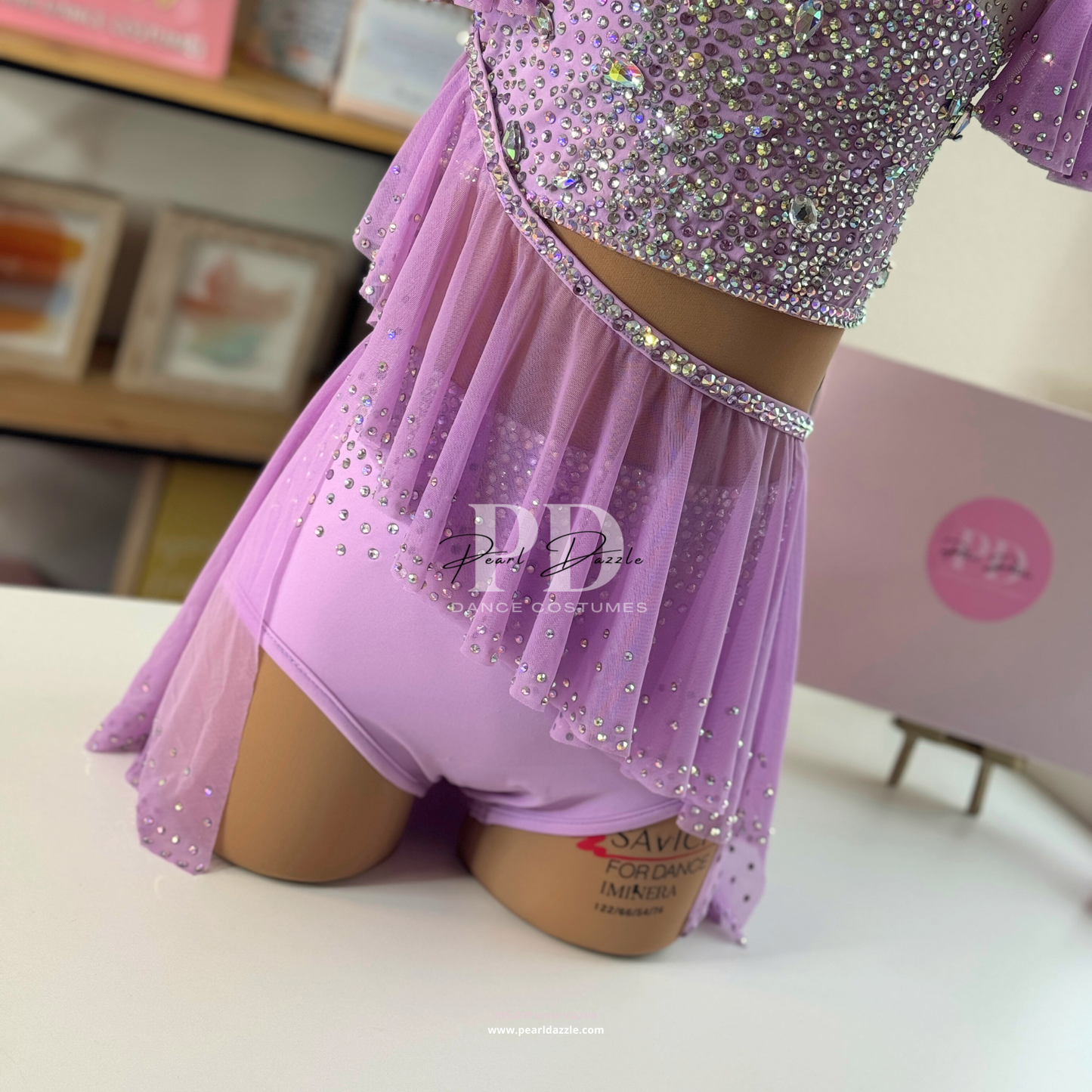 Pearl Dazzle -Lilac crystal Lyrical Costume