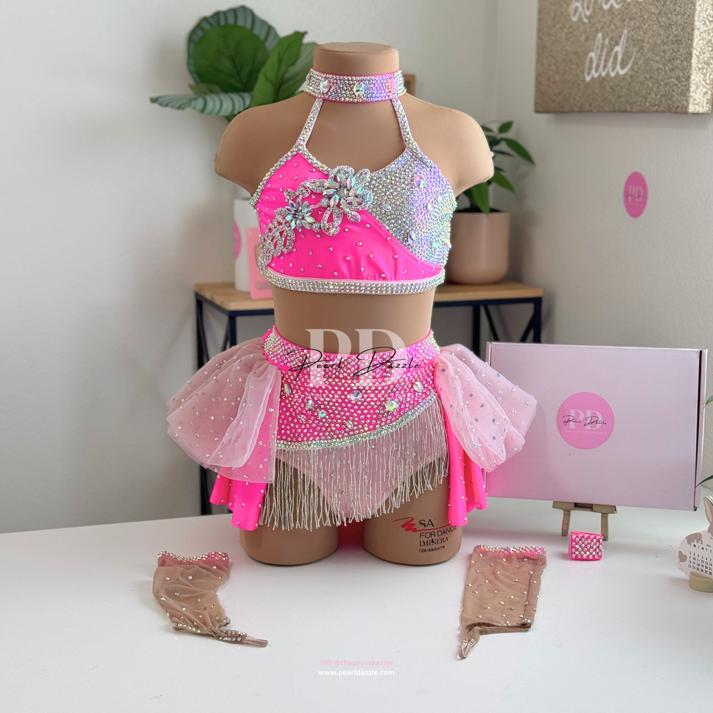 【Kelly D-3.31】Double pink 2 pieces Jazz Costume