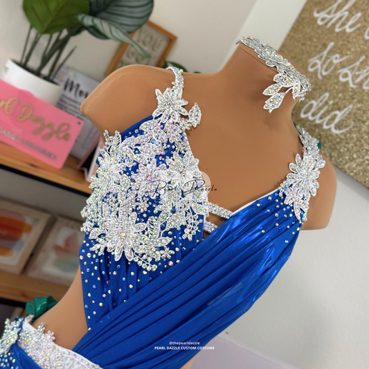 Ready to ship -Adult Large-Foiled Mixed Lyrical/Contemporary Dance Costume