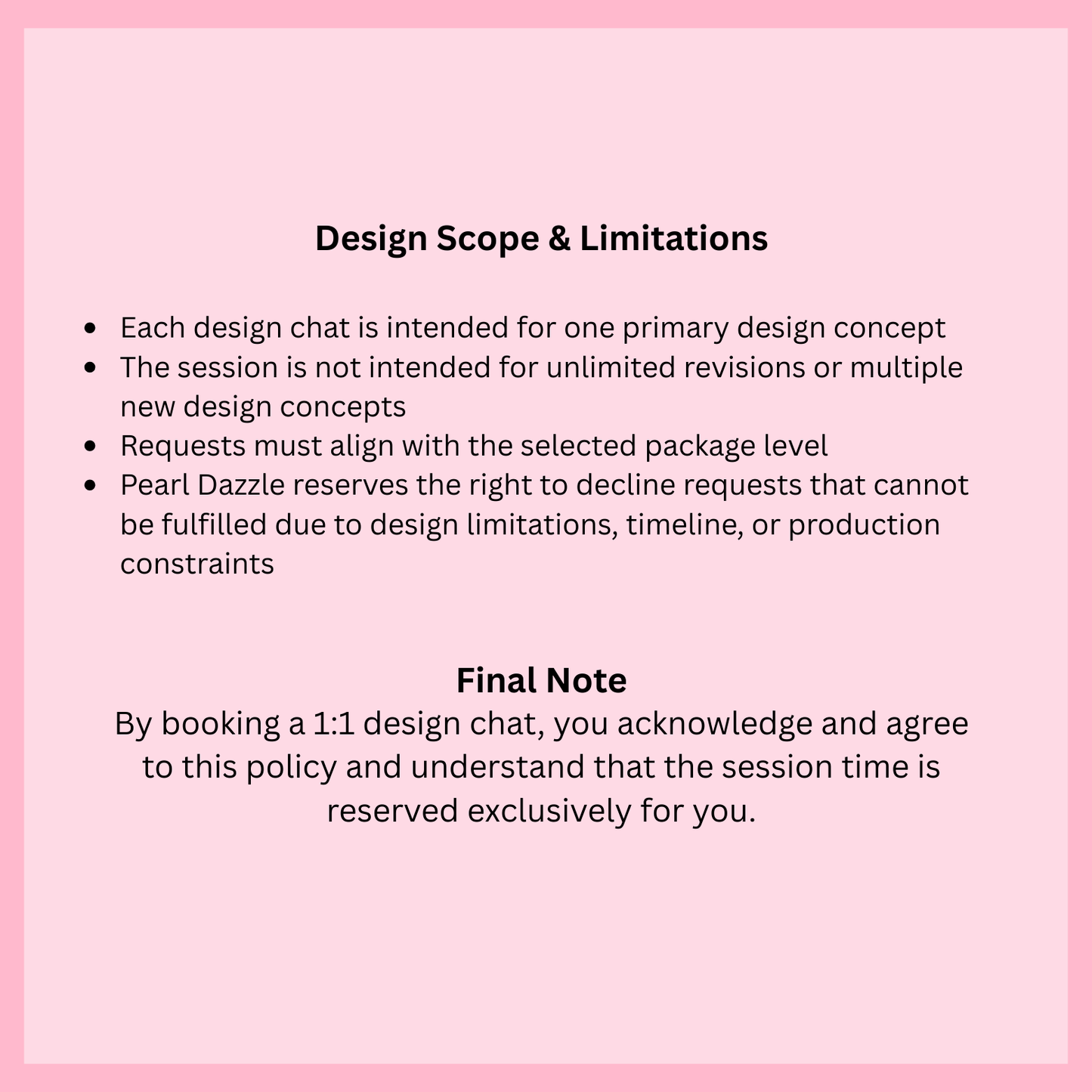 💬 Pearl Dazzle 30-Minute Design Chat -Exclusive Telegram Messenger session for booked customers only ✨