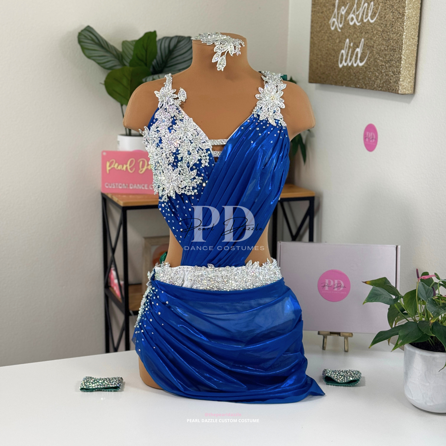 Ready to ship -Adult Large-Foiled Mixed Lyrical/Contemporary Dance Costume