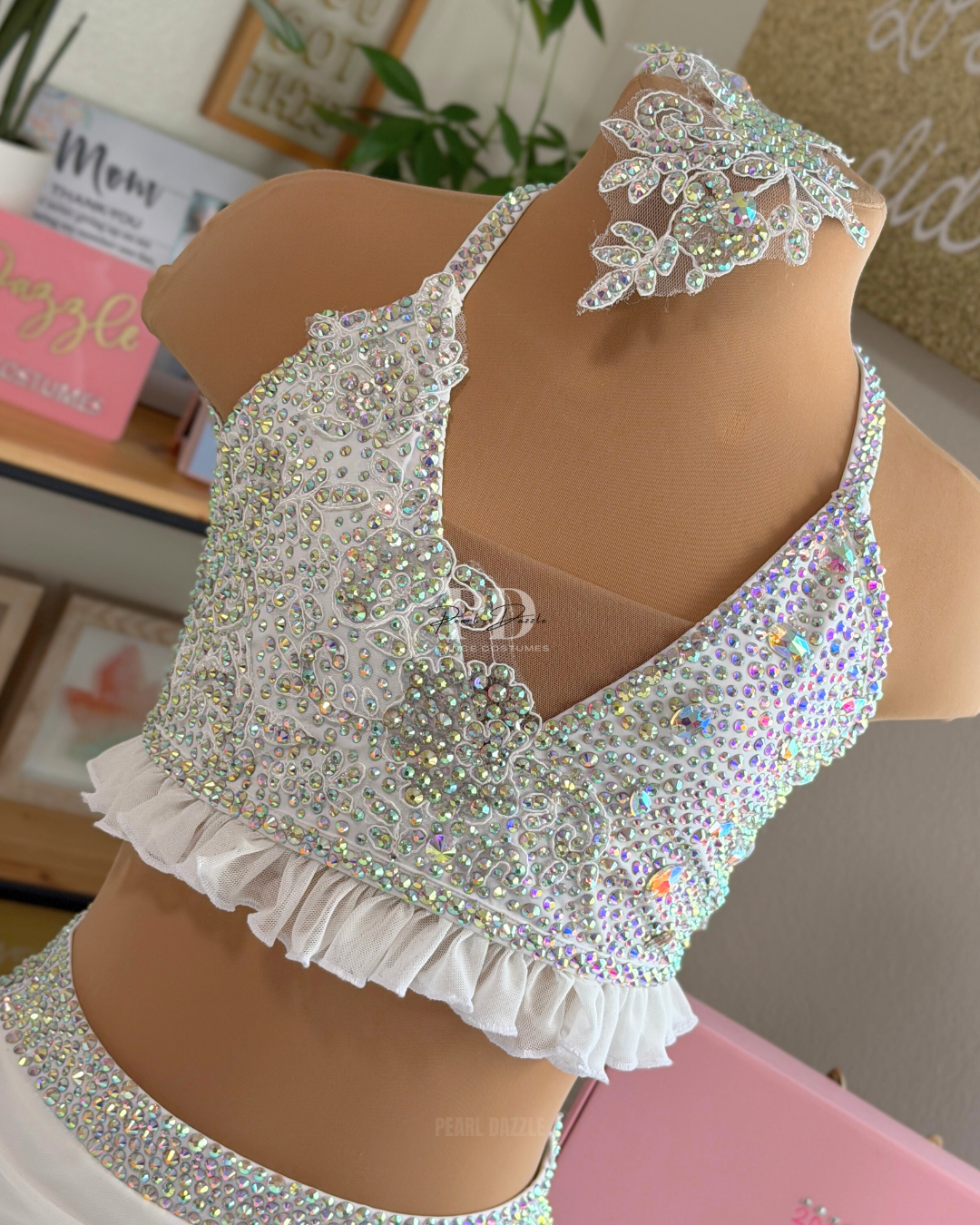 Ready to Ship – AXXS/AXS Ivory Diamond Lyrical / Contemporary Dance Costume