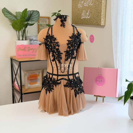 Ready to ship -CL(8-10Y)-Nude/ Black Lyrical / Contemporary Costume