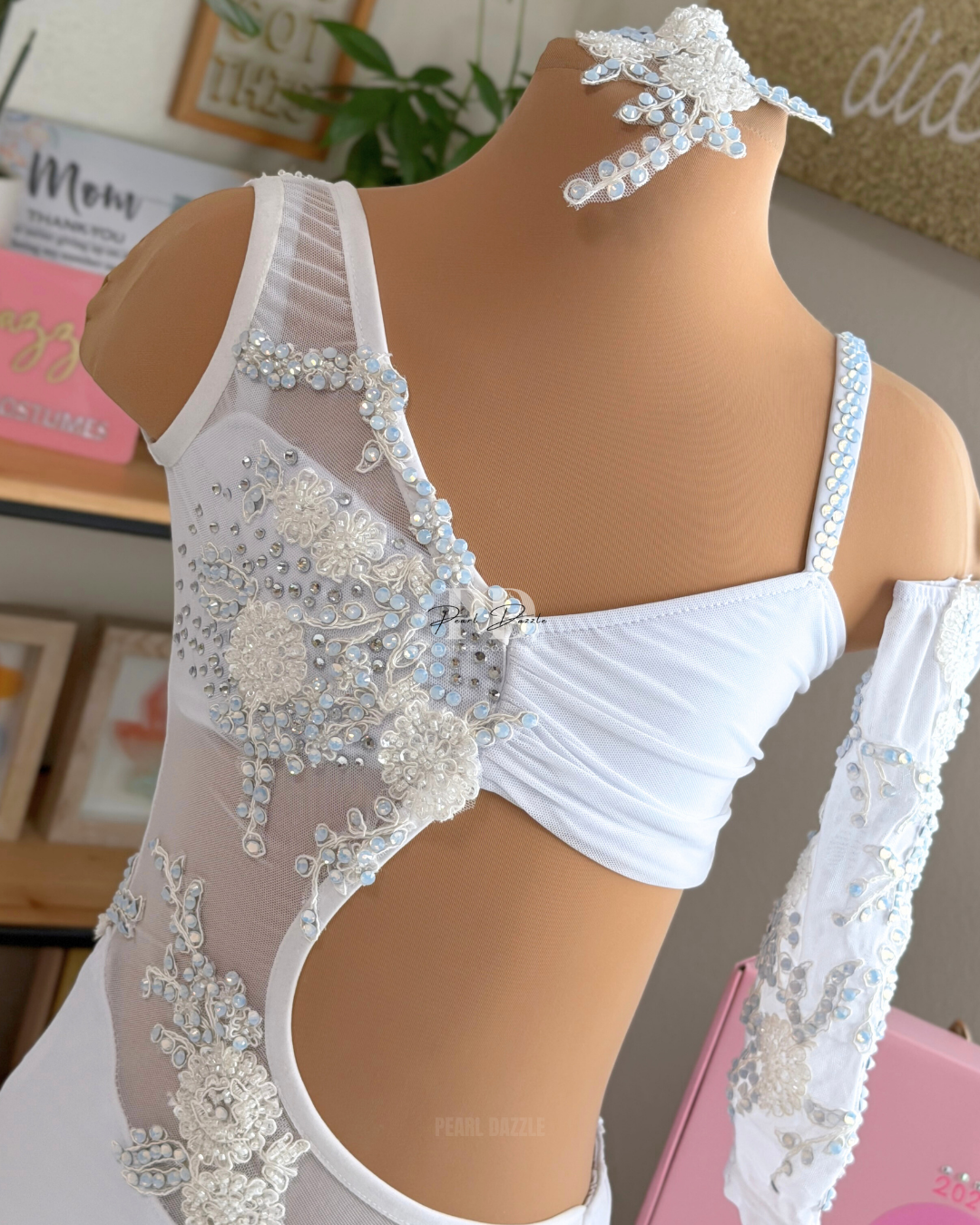 Ready to Ship – CL/CXL (Ages 9–11) Ivory Pearl Lyrical / Contemporary Costume