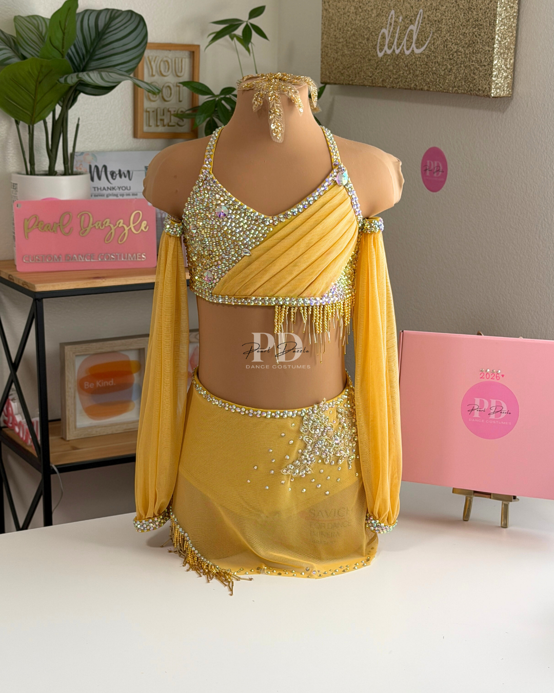 Ready to ship -CM(6-8Y)-Yellow/Gold Lyrical / Contemporary Costume