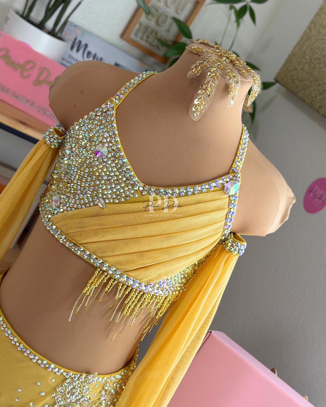 Ready to ship -CM(6-8Y)-Yellow/Gold Lyrical / Contemporary Costume