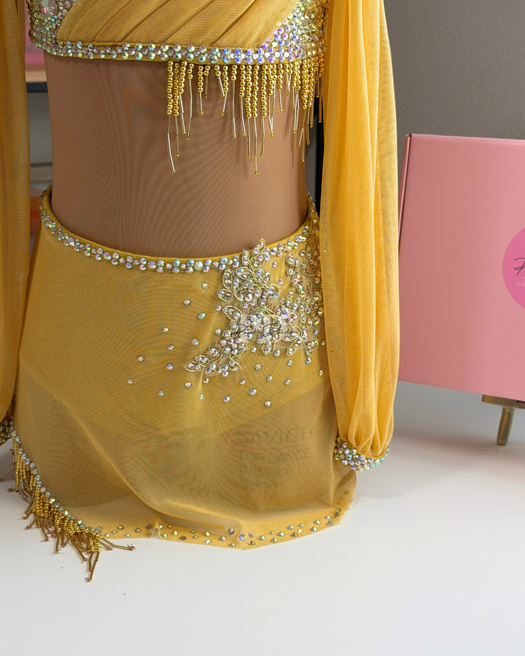 Ready to ship -CM(6-8Y)-Yellow/Gold Lyrical / Contemporary Costume