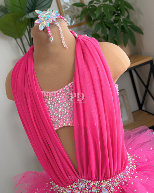 Ready to Ship – CS (5–6Y) Hot Pink Princess Sparkle Tutu Jazz Costume