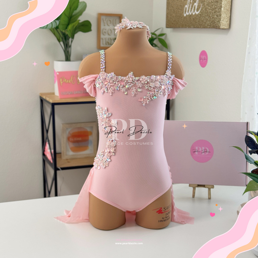 Ready to ship -CS（5-6Y）Pearl Pink Princess Lyrical Costume