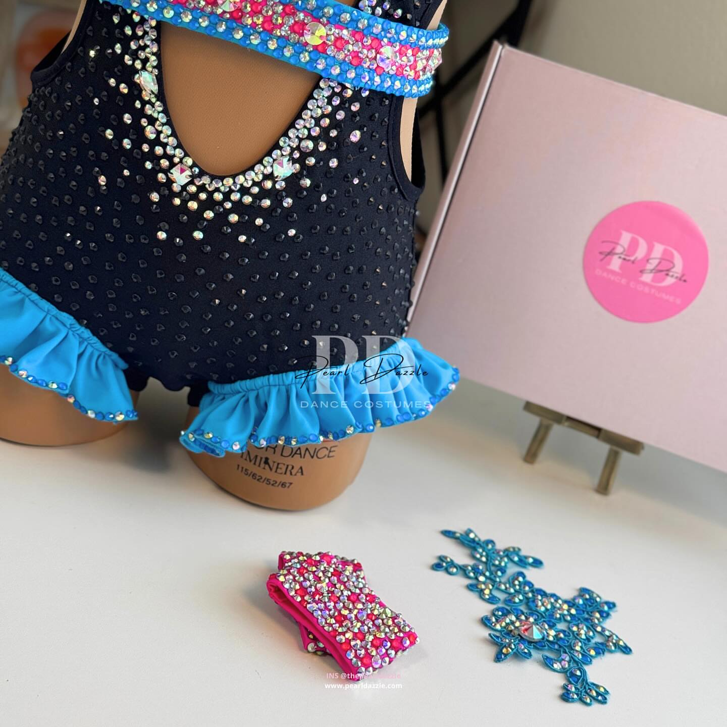 Pearl Dazzle Made to Order - Midnight Sparkle Cutout Jazz Dance Competition Costume 4