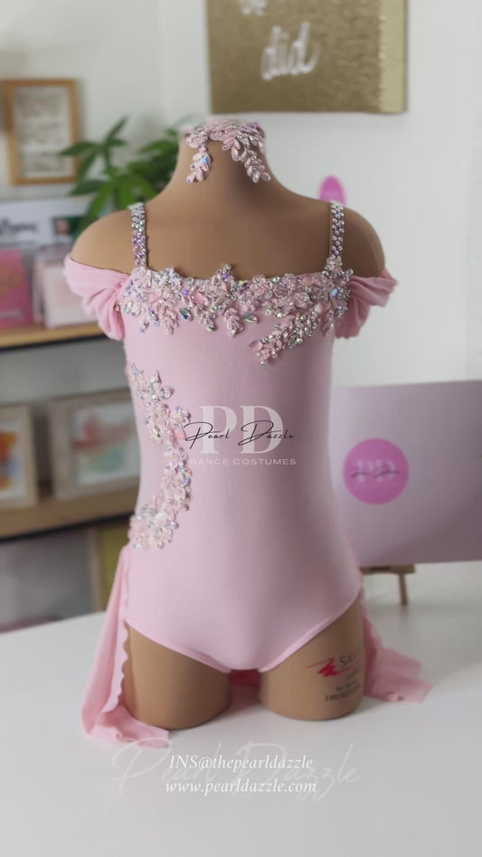 Ready to ship -CS（5-6Y）Pearl Pink Princess Lyrical Costume